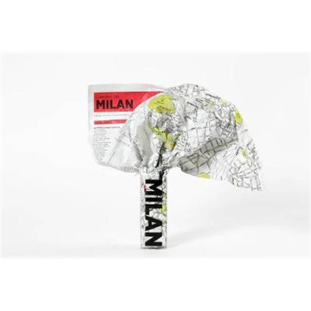 Milan Crumpled City Map - Emanuele Pizzolorusso